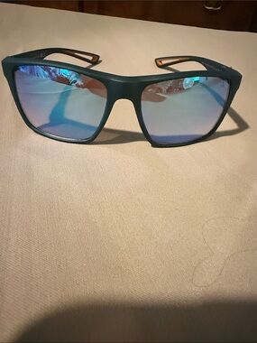 Iron Man Men's Swim Sunglasses by Foster Grant Blue Mirrored Lenses